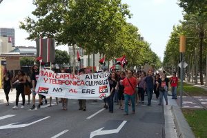 [Fotos]: Concentración en Barcelona contra el ERE de Atento