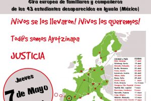 Manifestación 7 mayo con familiares de desaparecidos de México