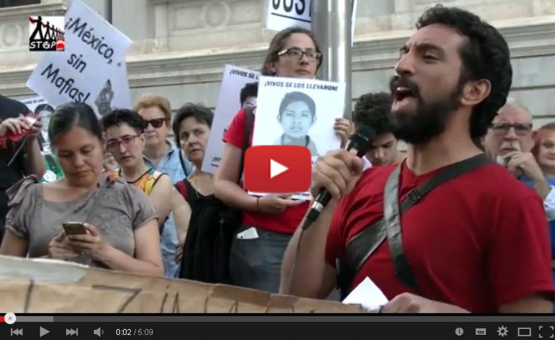 Vídeo: #Ayotzinapa7Meses Eurocaravana 43 en Madrid