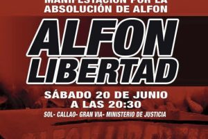 20-J: Manifestación por la absolución de Alfon