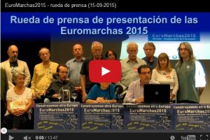 Vídeo: Rueda de prensa EuroMarchas2015