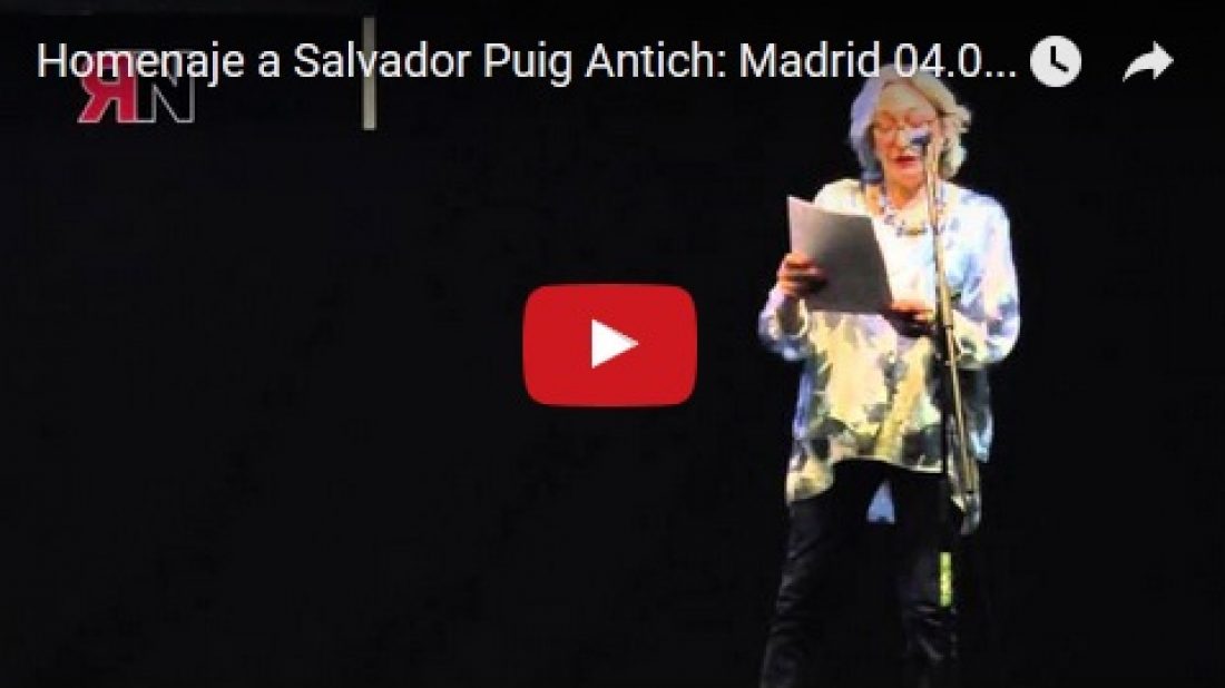 Vídeo: Homenaje a Salvador Puig Antich: Madrid 04.03.16