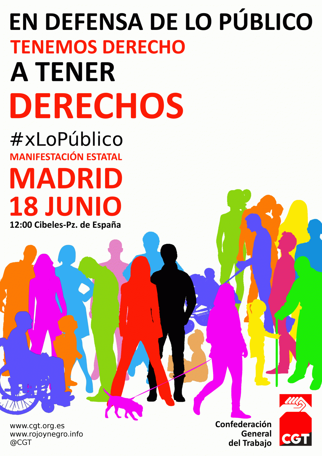 Manifestación en defensa de los Servicios Públicos – El 18 de junio tod@s a Madrid