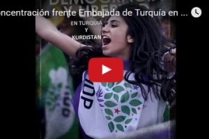 Vídeo: Concentración frente Embajada de Turquía en Madrid (13-11-16)