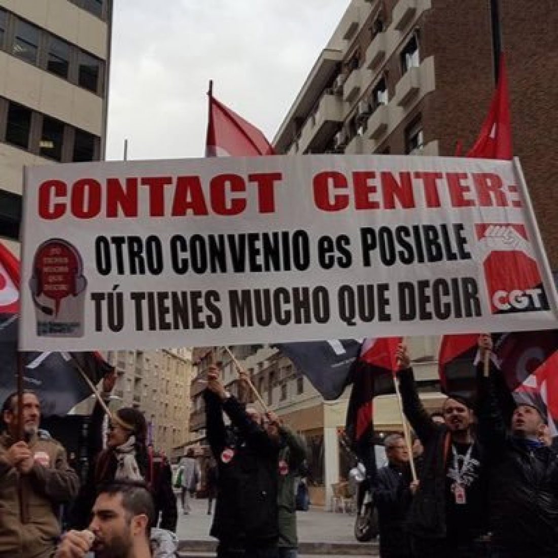 CGT convoca una nueva huelga general de 24 horas en el sector del Contac Center