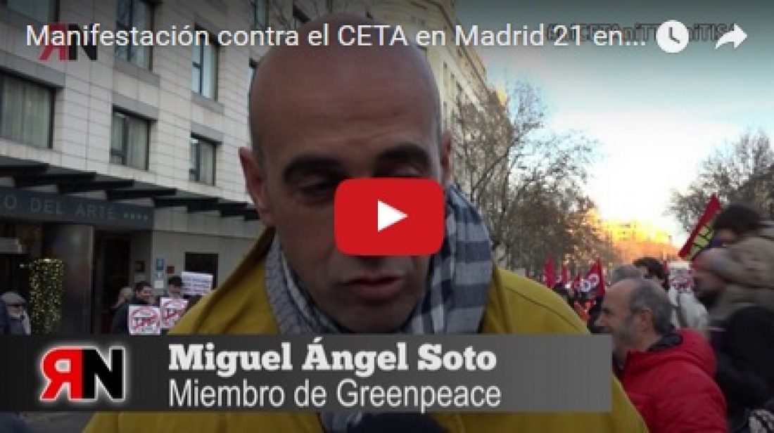 Manifestación contra el CETA en Madrid 21 enero 2017 #niCETAniTTIPniTISA