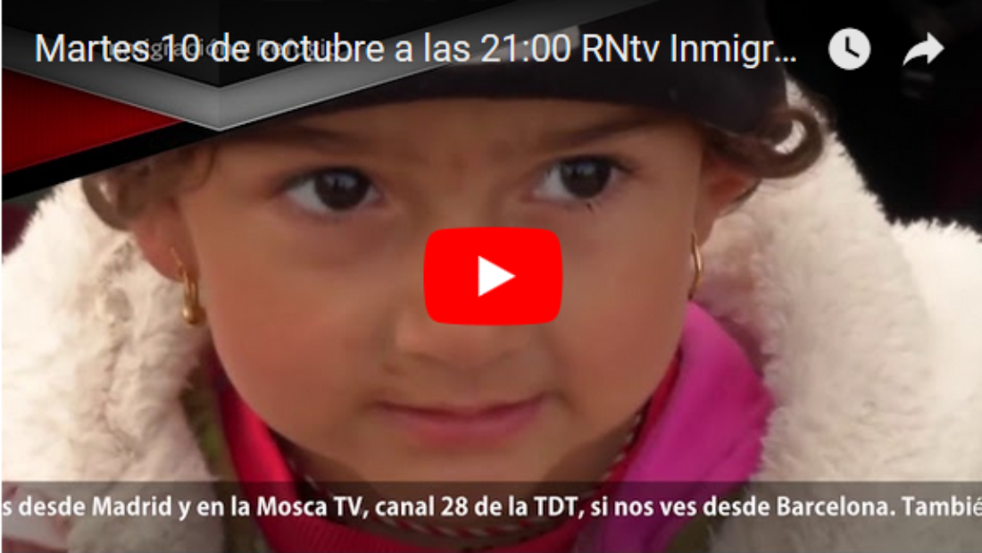 Martes 10 de octubre a las 21:00 ЯNtv Inmigración y Refugio