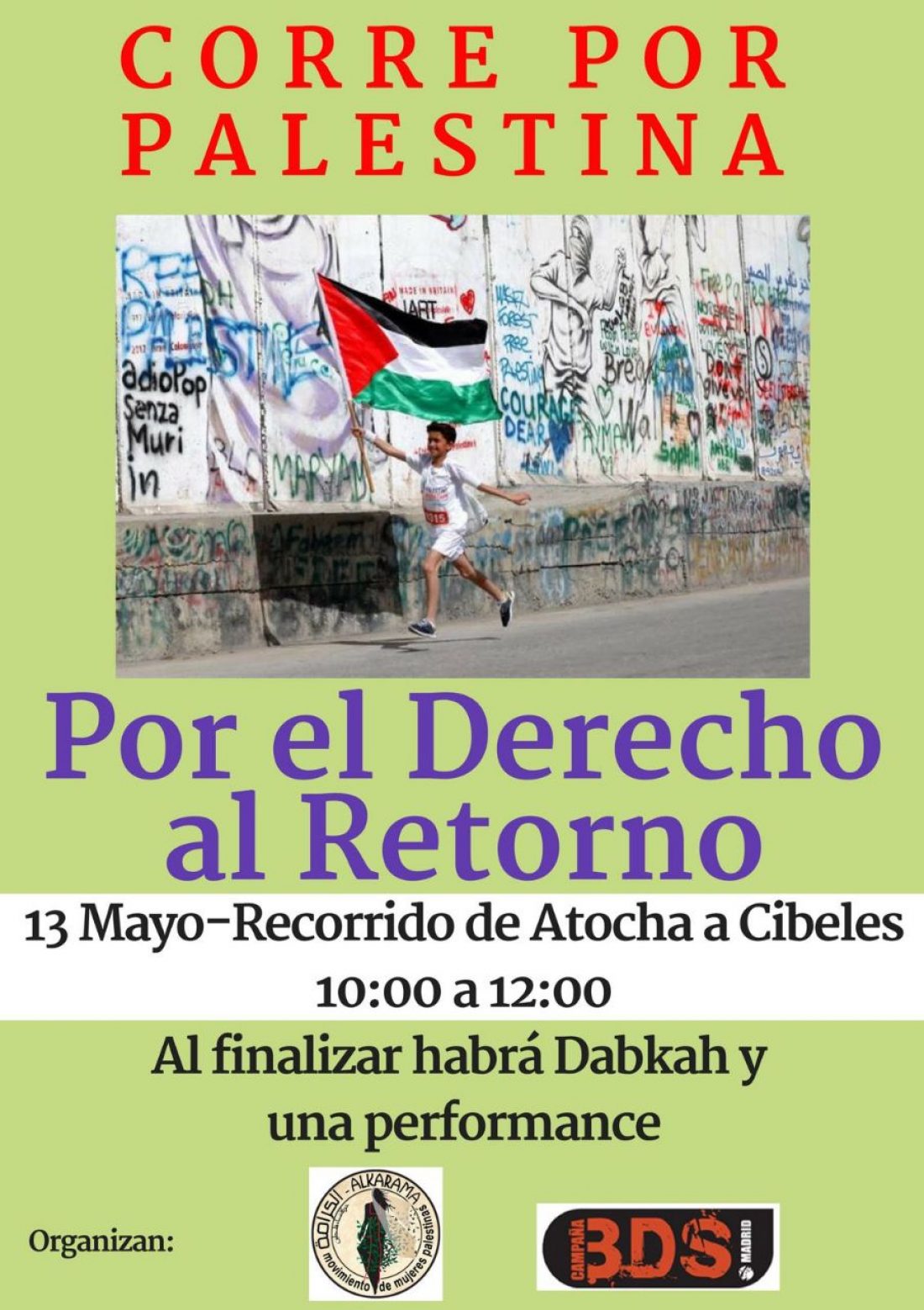 ¡Corre por Palestina! Carrera Solidaria en Madrid por el 70 aniversario de la Nakba