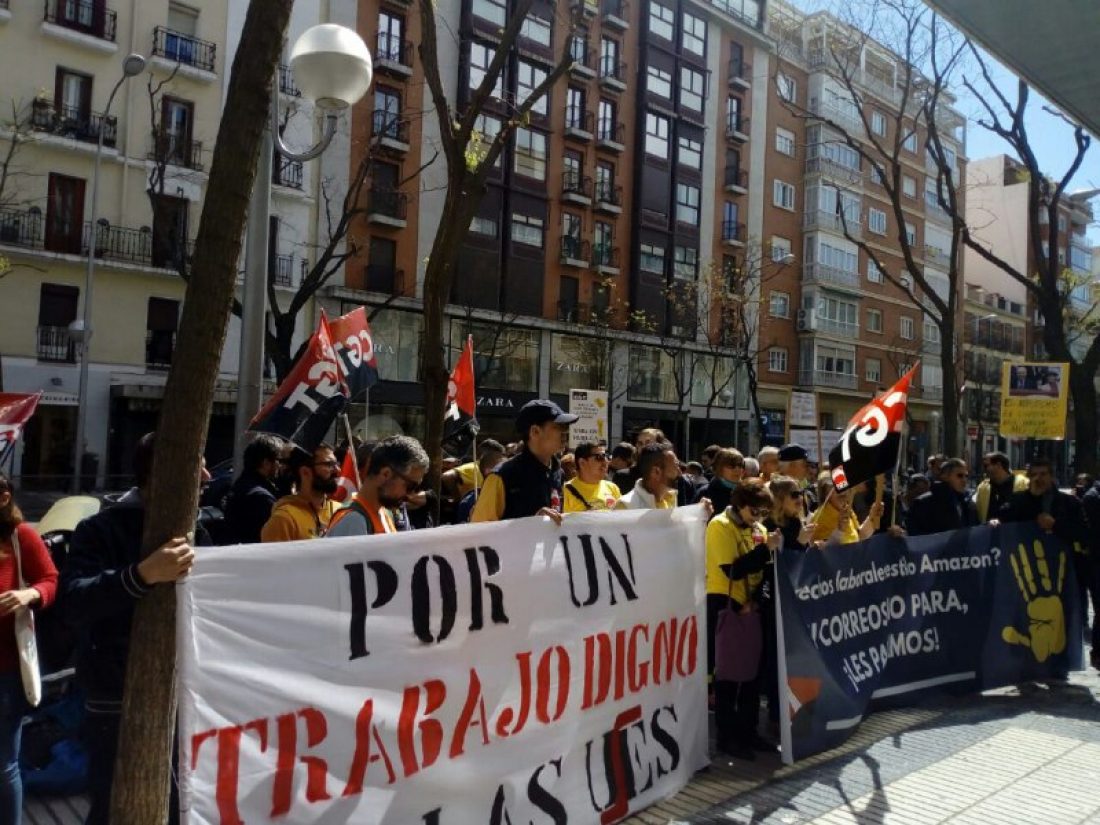 La huelga de repartidores de Correos de Madrid obtiene un 85% de seguimiento