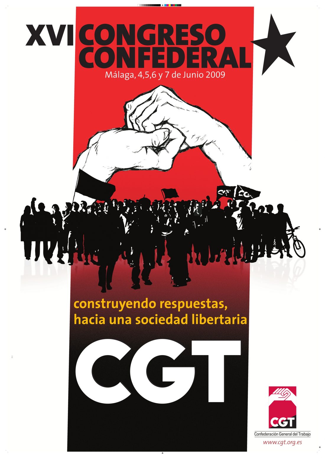 Cartel XVI Congreso CGT (Málaga 2005)