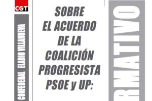 Boletín 163: Sobre el acuerdo de la coalición progresista PSOE y UP: Un nuevo acuerdo para España