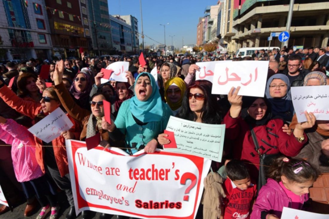Kurdistán: Solidaridad con el profesorado del Kurdistán iraquí