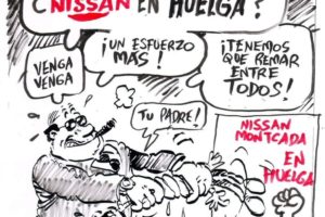 Apoyo a los huelguistas de Nissan en Cataluña