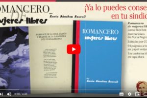 «Romancero Mujeres Libres» Lucía Sánchez Saornil
