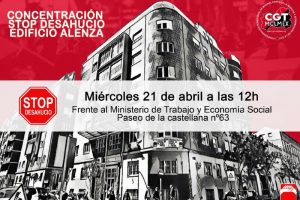 Unidas Podemos continúa adelante con el intento de desahuciar a los trabajadores y trabajadoras de la sede madrileña de CGT