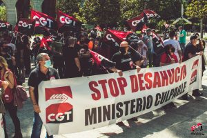 CGT vuelve a reclamar su patrimonio frente al Ministerio de Trabajo y Economía Social y ante la amenaza de desahucio de su sede madrileña