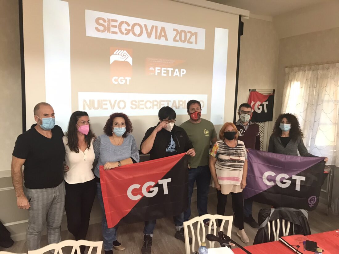 La Federación Estatal de Trabajadores de las Administraciones Públicas de la CGT  renueva su Secretariado Permanente en Segovia
