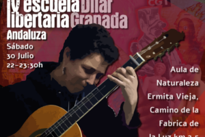 IV Escuela Libertaria Andaluza: Concierto de entrada libre de Ámtara y sus «Canciones que abrazan»