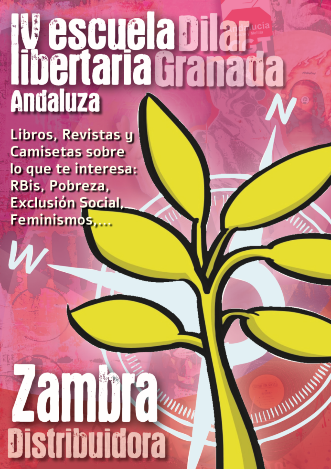 IV Escuela Libertaria Andaluza: la Distribuidora Zambra estará presente con su Mercado Literario