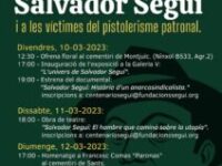 Presentación del centenario del asesinato de Salvador Seguí ‘El noi del sucre’