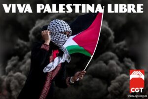 Llamamiento para participar en las movilizaciones contra el genocidio en Palestina, presionar al Gobierno para romper relaciones con el gobierno de Netanyahu y bloquear cualquier colaboración con el Estado de Israel.