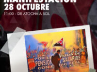 28 de octubre: Movilización por unas pensiones suficientes para todas y todos