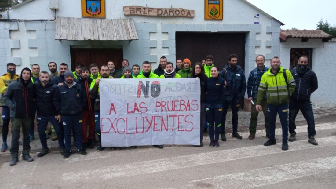 ¡NO A LAS PRUEBAS EXCLUYENTES! Comunicado CGT en las Brigadas de Refuerzo en Incendios Forestales con base en Daroca (Zaragoza)