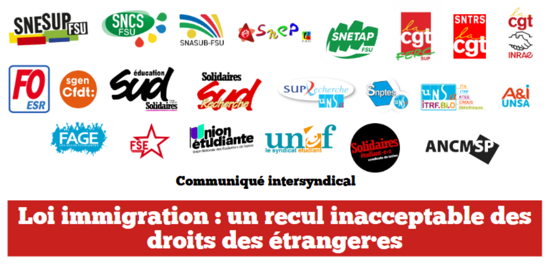 La Intersindical francesa contra la antimigratoria Ley Darmanin