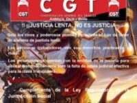 CGT protesta por la lentitud de la justicia