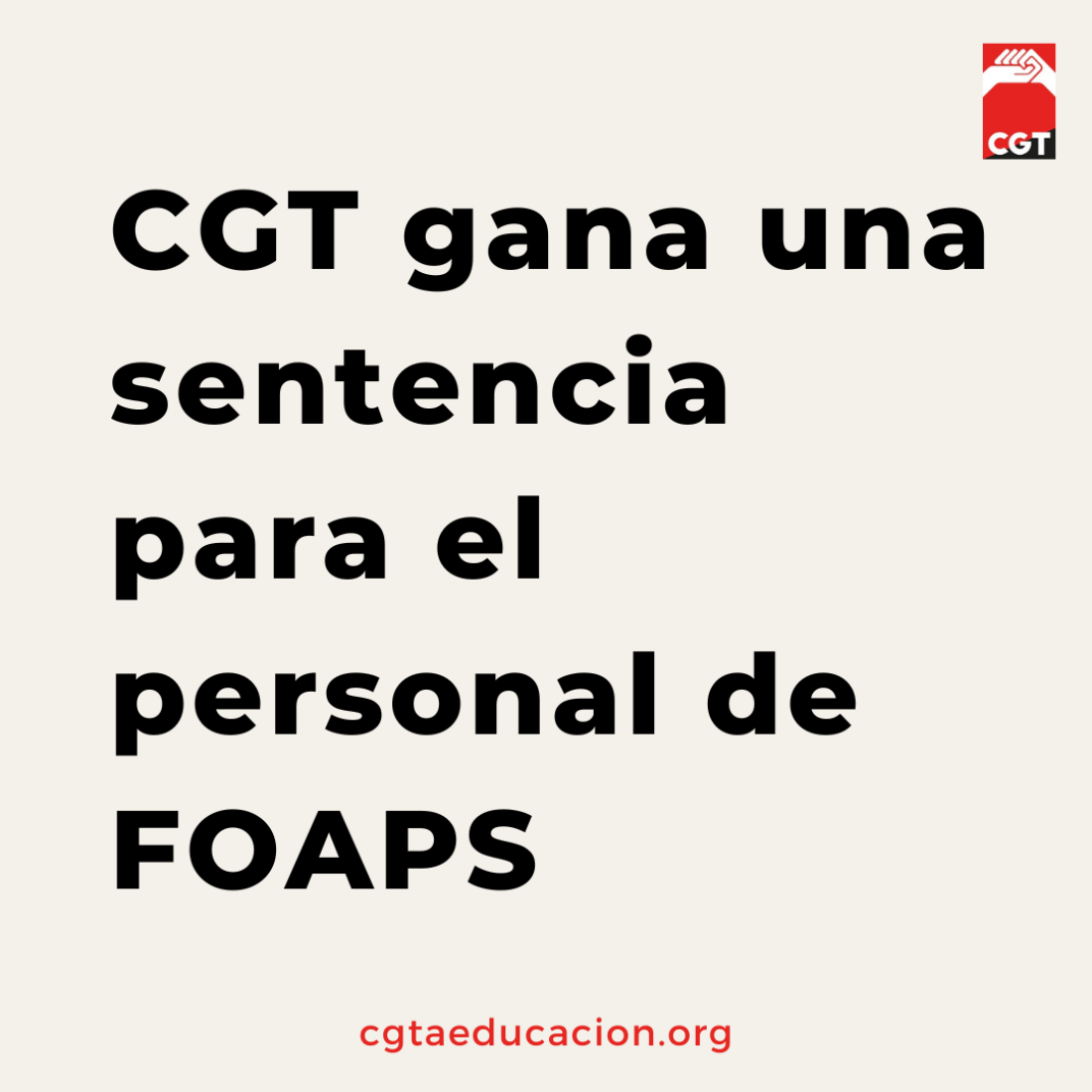 CGT en FOAPS consigue, a través de una sentencia, las mejoras incluidas en los centros educativos del Convenio de discapacidad.