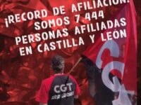 ¡Récord de afiliación! Somos 7.444 personas afiliadas en Castilla y León.
