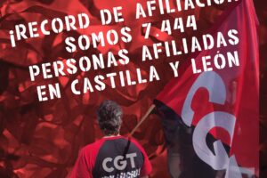 ¡Récord de afiliación! Somos 7.444 personas afiliadas en Castilla y León.