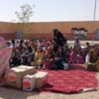 Delegación de CGT visita los Campamentos Saharauis de Tindouf con el proyecto «Mujeres y baberos»