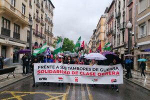 CGT muestra su solidaridad con las tres militantes del SAT de Granada, y pide su absolución