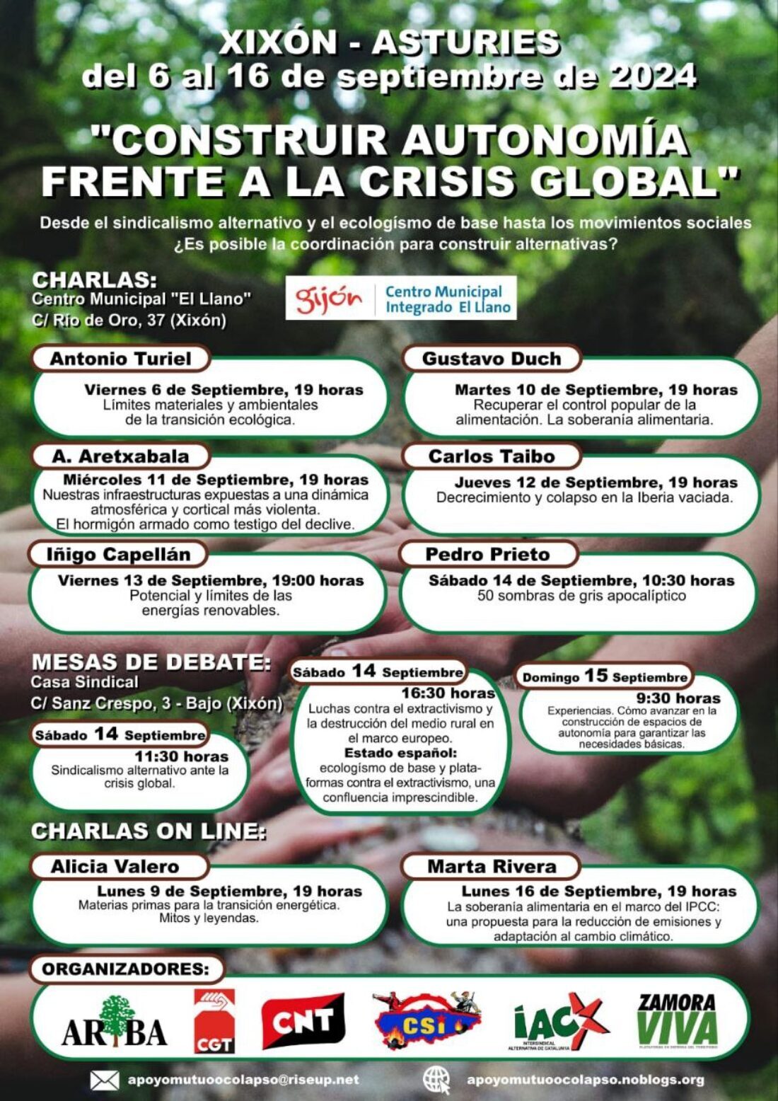 CGT anuncia su participación en las jornadas de reflexión sobre la crisis global