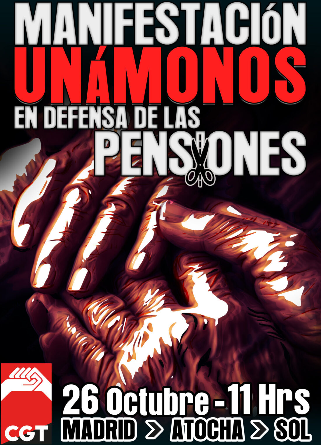 26 de octubre: Unámonos en defensa de las pensiones.