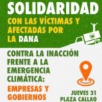 CGT llama a una concentración urgente en solidaridad con las personas afectadas por la DANA