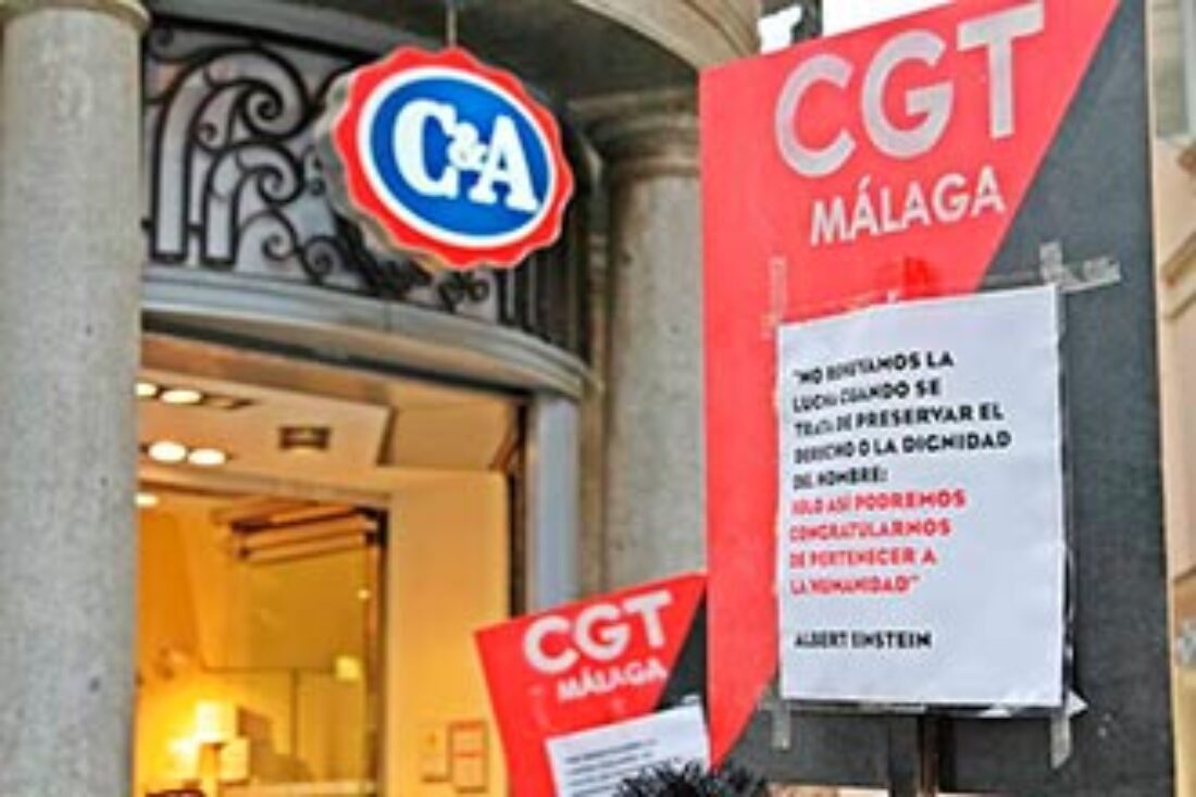 CGT Aconseja a lxs malagueñxs »No compres ropa manchada de sangre»