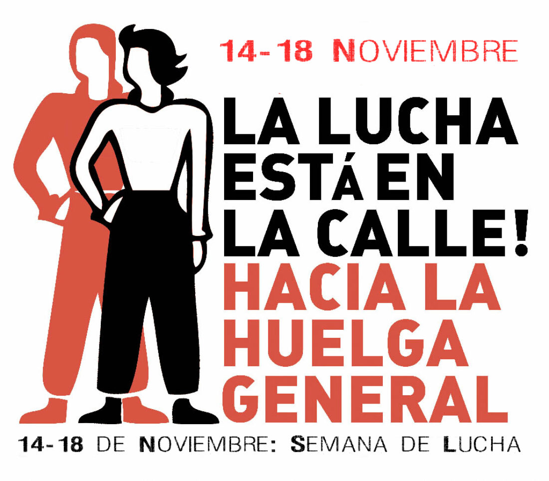 CGT-CNT-SO : Convocatoria de Semana de Lucha (14-18 Noviembre) contra el Pacto Social y por la Huelga General