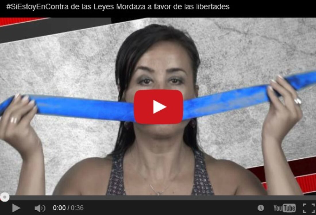 #SiEstoyEnContra de las Leyes Mordaza a favor de las libertades