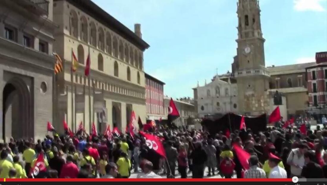 Vídeo 1 mayo, Zaragoza