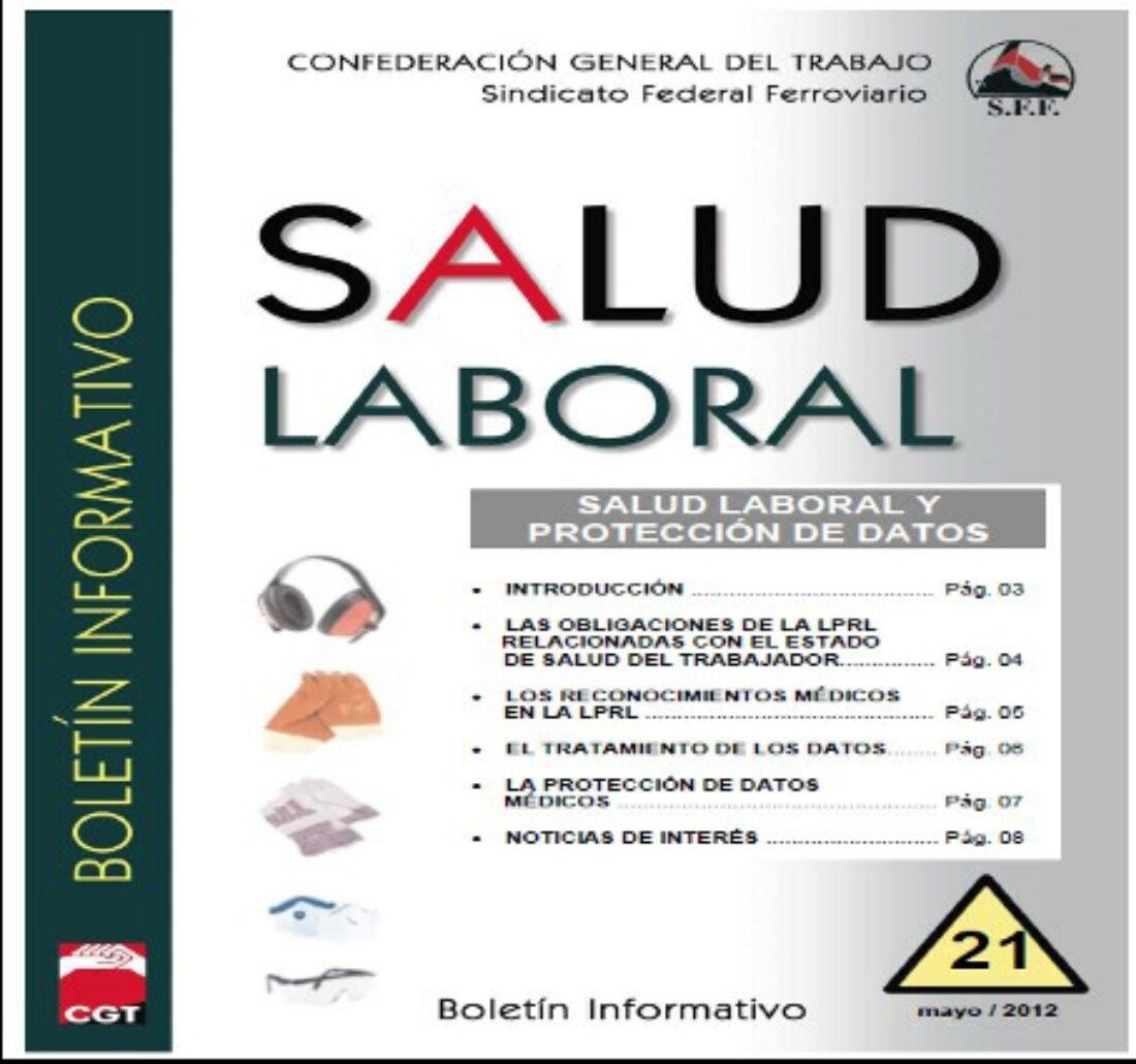 Sindicato Federal Ferroviario. Boletín de Salud Laboral nº 22