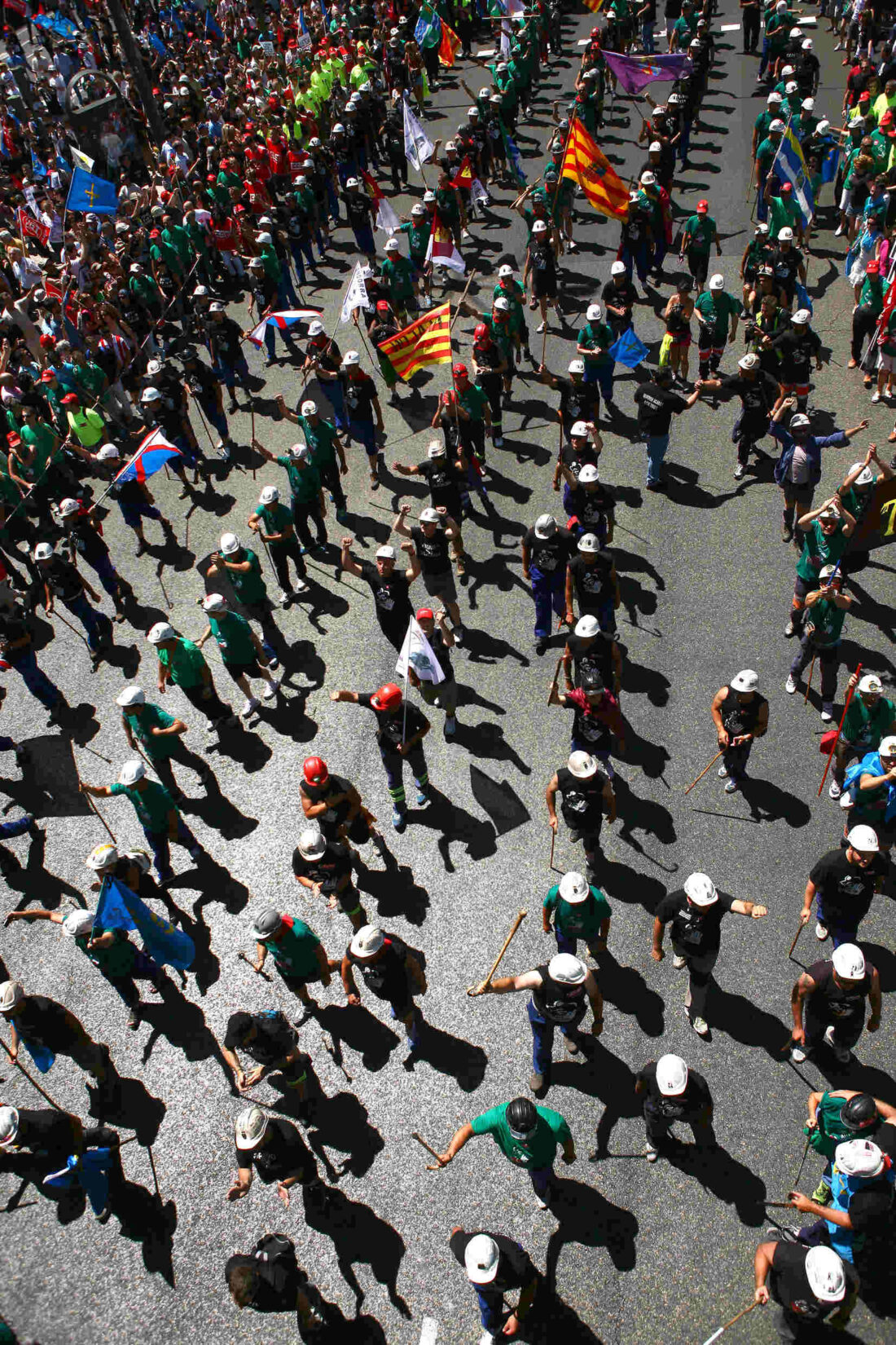 Fotos de la manifestación de apoyo a la lucha minera en Madrid