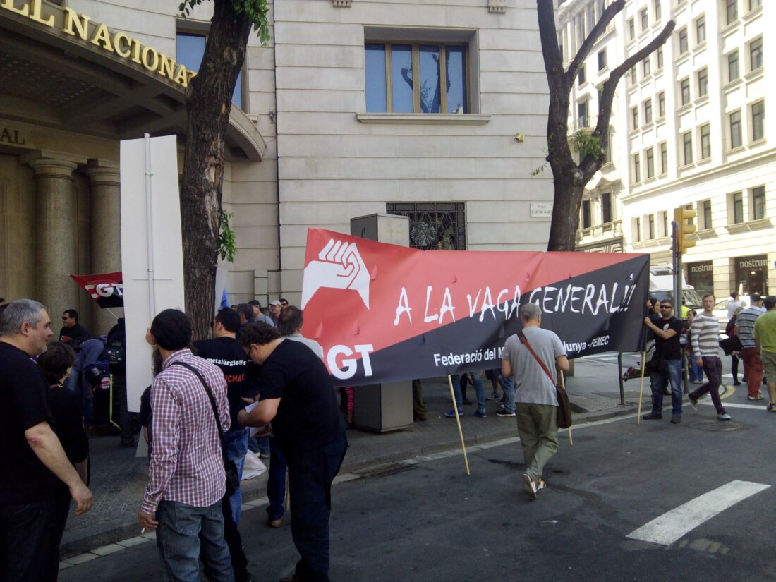 Manifestacion en Barcelona: CGT-METAL por un convenio digno