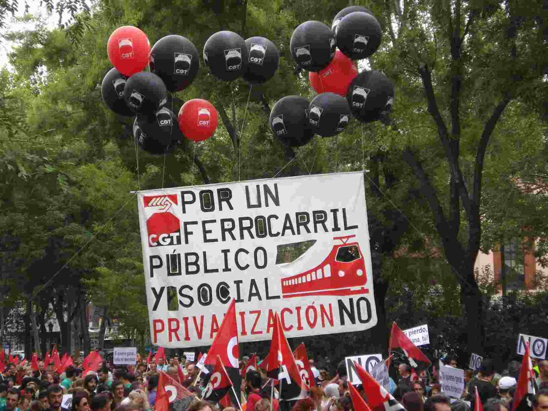 Crónica y fotos de la manifestación de Enseñanza y Transportes en Madrid