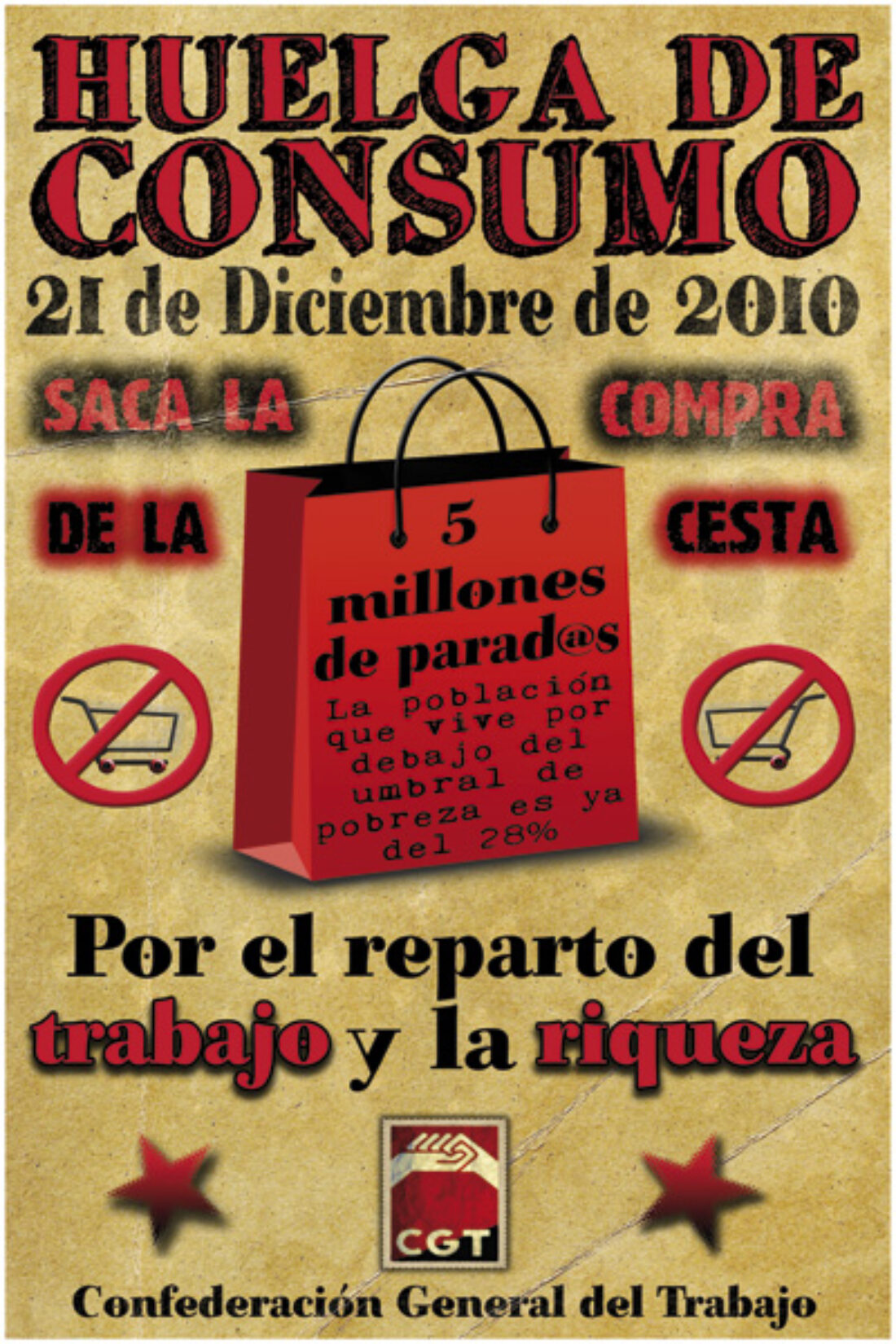 Hoy 21 de Diciembre, Huelga Estatal de Consumo