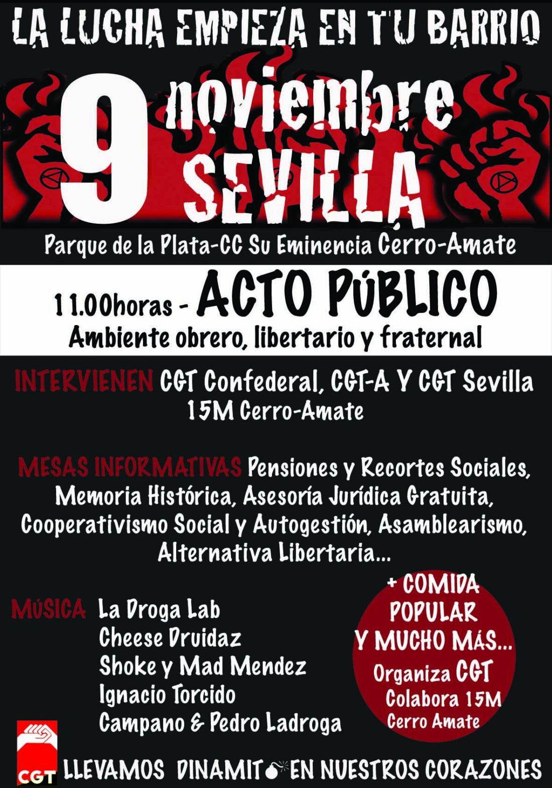 Acto Público organizado por la CGT Sevilla