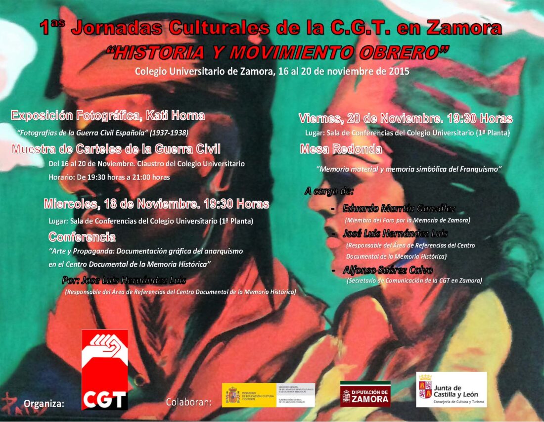 1ª Jornadas Culturales, CGT Zamora