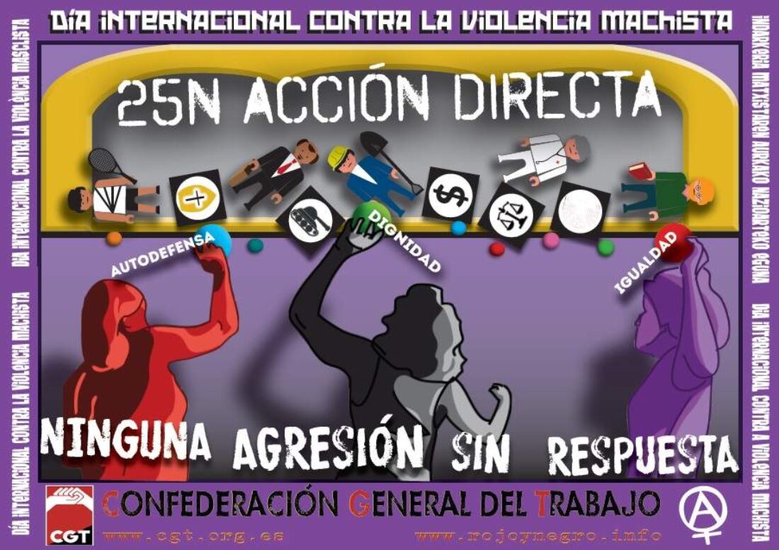 CGT llama a participar en el Día Internacional Contra la Violencia Machista