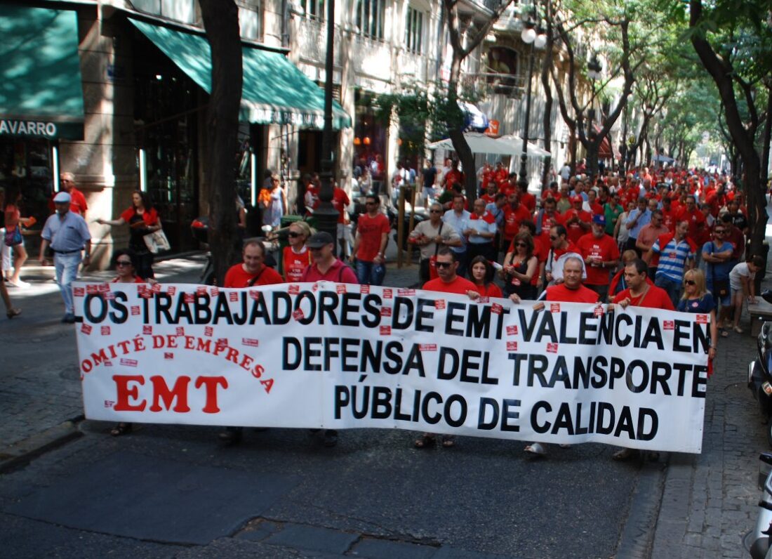 Valencia. CGT dice no al preacuerdo en la EMT